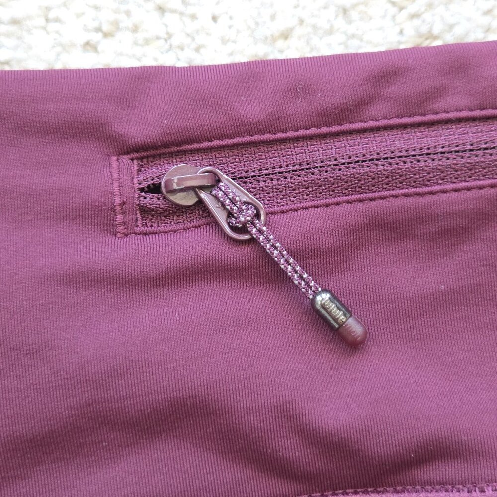 Lululemon Run Times Shorts Women's Size 6 Dark Adobe Burgundy Red 4" Running Gym - Picture 11 of 16